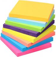sticky note - sticky notes/notepads, sticky note with 8 pads/packs, 600 sheets total, sticky notes of 8 colors self-stick pads for multiple uses logo