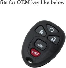 img 1 attached to SEGADEN Orange Silicone Cover Protector Case for Chevrolet Buick GMC Cadillac Pontiac Saturn 5 Button Remote Key Fob CV4606