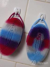 img 5 attached to Experience Cleaner, Healthier Skin With Avilana'S Marbled Exfoliating Silicone Body Scrubber!