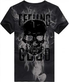img 2 attached to Men'S Vampire Skulls T-Shirt Short Sleeve Summer Graphic Tee Print Casual Top