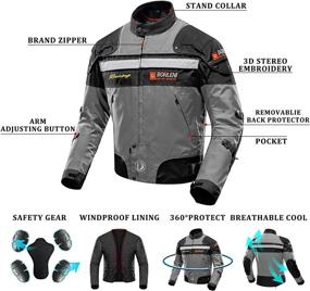 img 1 attached to Motorcycle Motorbike Windproof Protective Clothing Motorcycle & Powersports best for Protective Gear