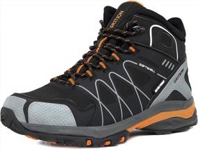 img 4 attached to GRITION Mens Hiking Boots: Waterproof, Lightweight & Comfortable Outdoor Walking Shoes.