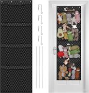 🧸 fresouly stuffed animal storage: organize plush toys and baby accessories with over-the-door organizer and 4 pockets logo