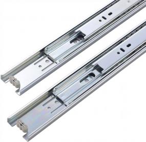 img 1 attached to VALISY Full Extension Ball Bearing Sliding Drawer Slides - Choose From 10 To 20 Inch Lengths, Sold In Pairs!