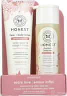 🌿 the honest company nourish shampoo + body wash and lotion duo sweet almond - 10.0 fl oz, 8.5 fl oz: a natural nourishing solution for beautifully cleansed skin and hair logo