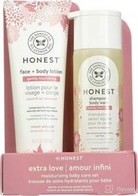 img 4 attached to 🌿 The Honest Company Nourish Shampoo + Body Wash and Lotion Duo Sweet Almond - 10.0 Fl Oz, 8.5 Fl Oz: A Natural Nourishing Solution for Beautifully Cleansed Skin and Hair