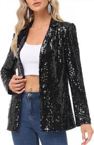 img 4 attached to Sparkle In Style With KANCY KOLE Women'S Sequin Jackets!