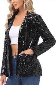 img 3 attached to Sparkle In Style With KANCY KOLE Women'S Sequin Jackets!
