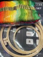 img 1 attached to TAVOLOZZA Embroidery Kit: Complete Set For Stunning Cross Stitch With 100 Colors Embroidery Threads, Tools, And Aida Cloths For Adults And Kids Beginners. review by Peter Mendoza