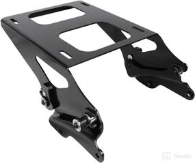 img 1 attached to 🚲 AUFER Two Up Mounting Bracket Luggage Rack: Compatible with Touring Bikes 2014-2022 Black