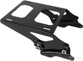 img 2 attached to 🚲 AUFER Two Up Mounting Bracket Luggage Rack: Compatible with Touring Bikes 2014-2022 Black