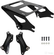 🚲 aufer two up mounting bracket luggage rack: compatible with touring bikes 2014-2022 black логотип