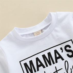 img 2 attached to 👶 Adorable Newborn Baby Babe Letters Print Sweatshirt: Perfect Casual Long Sleeve Crewneck Activewear for Fall and Winter Clothes