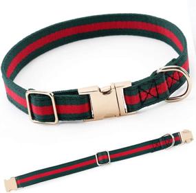 img 4 attached to 🐶 NISIYE Premium Dog Collar: Stylish Luxury Collars for Small, Medium, and Large Dogs – Soft, Comfortable, and Durable with Safe Metal Buckle