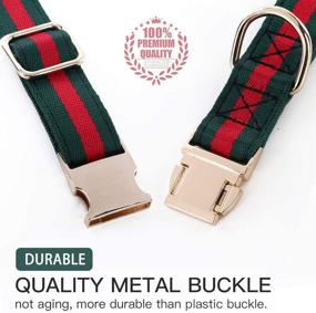 img 2 attached to 🐶 NISIYE Premium Dog Collar: Stylish Luxury Collars for Small, Medium, and Large Dogs – Soft, Comfortable, and Durable with Safe Metal Buckle