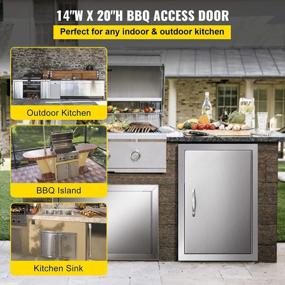 img 3 attached to 14W X 20H Inch Stainless Steel BBQ Access Door - Perfect For Outdoor Kitchen, Grill Station & BBQ Island