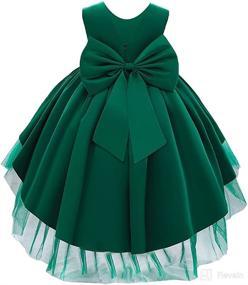 img 2 attached to 👗 LZH Baby Girls Dress - Formal Gowns for Pageant, Birthday, Lace Wedding - Toddler