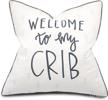 vagmine welcome embroidered decorative pillowcase logo