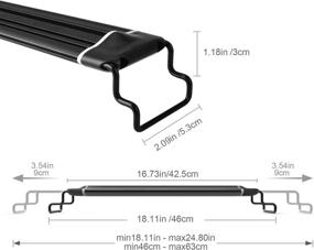 img 3 attached to Enhance Your Aquarium: KZKR Full Spectrum Small Tank LED Aquarium Light with Dimming & Timing Control for 15-30 Gallon Freshwater Marine Plant Decorations