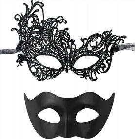 img 4 attached to Stylish And Comfortable Lace Masquerade Mask For Adults - Perfect For Themed Parties And Costumes