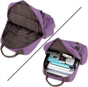 img 1 attached to Mygreen Canvas Crossbody Messenger Bag Shoulder Sling Backpack Travel Rucksack With Adjustable Strap