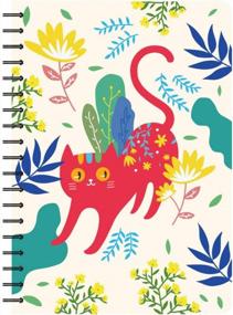img 4 attached to Siixu Cat Design Hard Cover Writing Notebook, College Ruled B5 Paper, 136 Pages, Large Notebook For Writing And Note Taking
