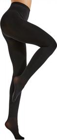 img 3 attached to Women'S Winter Warm Fleece Lined 300 Denier Footless Thermal Leggings