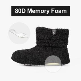 img 1 attached to LongBay Women'S Fur Bootie Slippers: Memory Foam House Shoes With Plush Fleece & Warm Curly Design