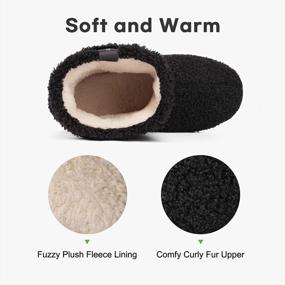 img 2 attached to LongBay Women'S Fur Bootie Slippers: Memory Foam House Shoes With Plush Fleece & Warm Curly Design