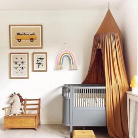 img 3 attached to Colorful And Chic: Rainbow Wall Decor To Brighten Up Your Home, Nursery Or Kid'S Room With Soft Macrame And Boho Style Tassel Detailing