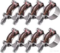 🔩 stainless steel t-bolt hose clamps set - 8pcs, ideal for turbo intake, soft hose & intercooler logo