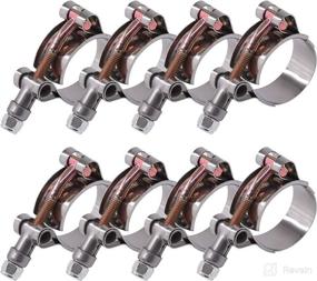 img 4 attached to 🔩 Stainless Steel T-Bolt Hose Clamps Set - 8Pcs, Ideal for Turbo Intake, Soft Hose & Intercooler