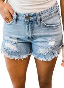 img 4 attached to Stay Cool And Comfortable In The QACOHU Women'S Drawstring Elastic Waist Shorts With Pockets