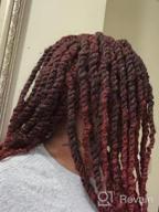 img 1 attached to ToyoTress Marley Hair Crochet Braids - 22 Inch 6 Packs Marley Twist Crochet Hair For Faux Locs Natural Black , Afro Kinky Curly Marley Braids Hair Extensions Synthetic Twist Crochet Braiding Hair (22 Inch, 1B-6P) review by Rashonda Guareno