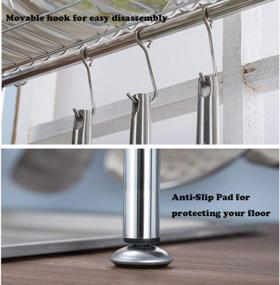 img 3 attached to 304 Stainless Steel Over-The-Sink Dish Drying Shelf With 2 Tiers, Stable Kitchen Drainer Countertop Organizer, Utensil Holder, And Drainboard Hooks By Uyoyous