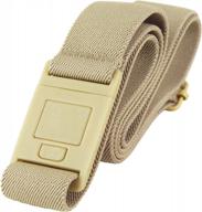 adjustable no show belt for men by beltaway - perfect fit for any pants with flat buckle buckle design logo