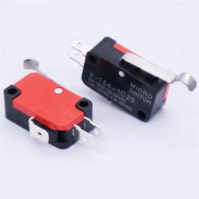 img 2 attached to 6Pcs Long Hinge Bending Lever Arm SPDT Snap Action Micro Limit Switch Arduino V-154-1C25 - Twidec