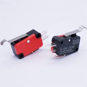 img 3 attached to 6Pcs Long Hinge Bending Lever Arm SPDT Snap Action Micro Limit Switch Arduino V-154-1C25 - Twidec