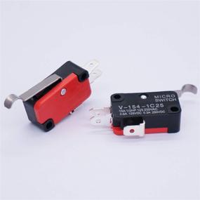 img 1 attached to 6Pcs Long Hinge Bending Lever Arm SPDT Snap Action Micro Limit Switch Arduino V-154-1C25 - Twidec