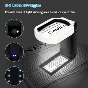 img 1 attached to Magnifying Glass With Light And Stand, Welltop 25X 10X Handheld Lighted Magnifying Glass Hands Free 9 LED Illuminated Magnifier For Reading, Inspection, Exploring, Jewellery, Hobbies & Crafts