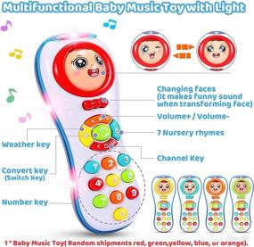 img 2 attached to 👶 WOSTOO Baby Toys 0-6 Months - Teething, Educational Learning Gifts - Infant Shaker, Grab & Spin Rattle with Music/Light for Newborn Boys/Girls - 13pcs