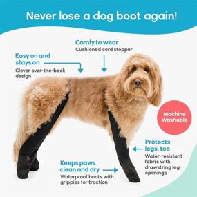 img 1 attached to 🐾 WALKEE PAWS Dog Leggings/Booties/Socks/Shoes: Ultimate All-in-One Protective Gear for Dogs, As Seen on Shark Tank, Shielding from Heat, Cold, Moisture, Allergens & Chemicals, Waterproof and Boot-Loss Proof