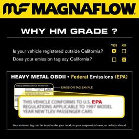 img 1 attached to 🔧 MagnaFlow 99304HM Universal Catalytic Converter - Stainless Steel, HM Grade, 2in Inlet/Outlet Diameter, 15in Overall Length, Post Converter O2 Sensor - EPA/Federal Compliant, HM Replacement