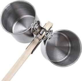 img 1 attached to 🐦 TBWHL Parrot Feeding Cups: Premium Stainless Steel Birdcage Bowls for Small and Medium Birds - Convenient Hanging Design for Parakeets and Bird Cage Accessories