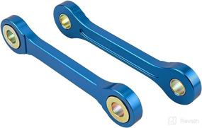 img 1 attached to 🔗 NICECNC Blue Down 7CM Rear Lowering Links: Compatible with Suzuki DRZ400 & Kawasaki KLX400 - 2000-2019 Models