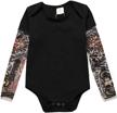 ayiyo infant boys' bodysuit with mesh tattoo sleeves and long sleeves logo