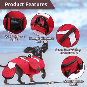 img 1 attached to ASENKU Adjustable Floatation Preserver Lifesaver Dogs