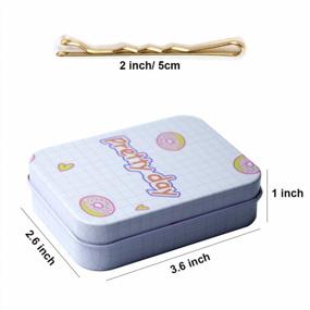 img 2 attached to 200 CT Gold Blonde Hair Bobby Pins With Cute Case For Kids, Girls And Women - 2 Inch For Thick & Thin Hair