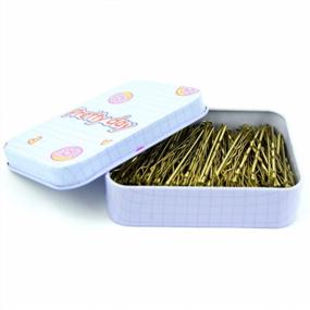 img 4 attached to 200 CT Gold Blonde Hair Bobby Pins With Cute Case For Kids, Girls And Women - 2 Inch For Thick & Thin Hair