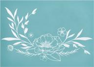 create stunning flower & plant designs with olycraft self-adhesive silk screen printing stencils - perfect for wood, fabric & wall art! logo